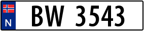 Trailer License Plate